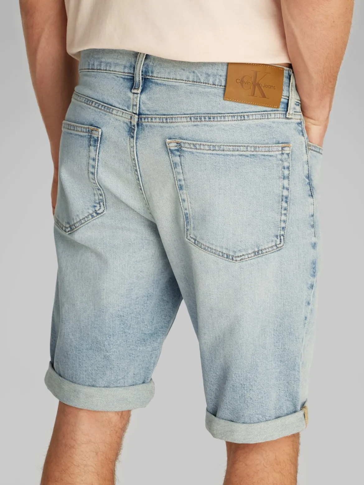 Calvin Klein Jeans miesten shortsit, SLIM SHORT 1AA LIGHT BLUE Sininen, Indigo