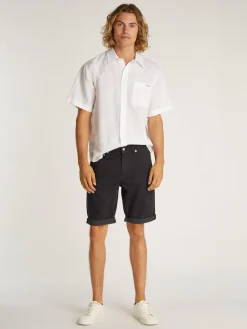 Calvin Klein Jeans miesten shortsit, SLIM SHORT 1A4 BLACK Musta