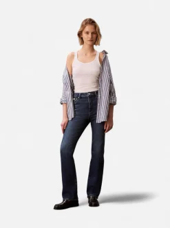 Calvin Klein Jeans naisten farkut Skinny Boot Midtown Blue, tummansininen