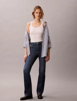 Calvin Klein Jeans naisten farkut Skinny Boot Midtown Blue, tummansininen