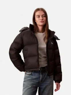 Calvin Klein Jeans naisten untuvatakki, ESSENTIAL MIDWEIGHT PUFFER JACKET Musta