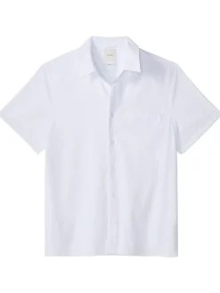 Calvin Klein Menswear miesten paita SS Solid Seersucker Classic Shirt, valkoinen