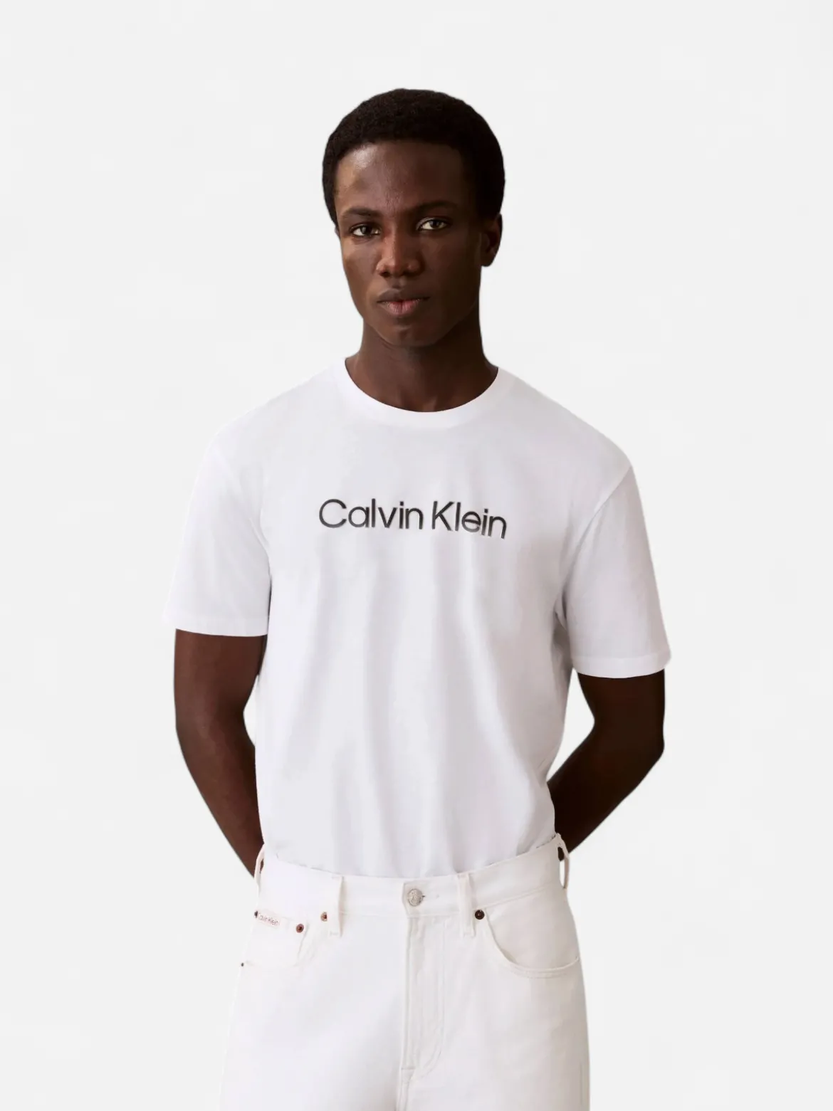 Calvin Klein Menswear miesten t-paita L30S EU Wholesale Sportswear Grap, valkoinen