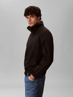 Calvin Klein Menswear tuulitakki LS Nylon Stand Collar Windbreaker, musta