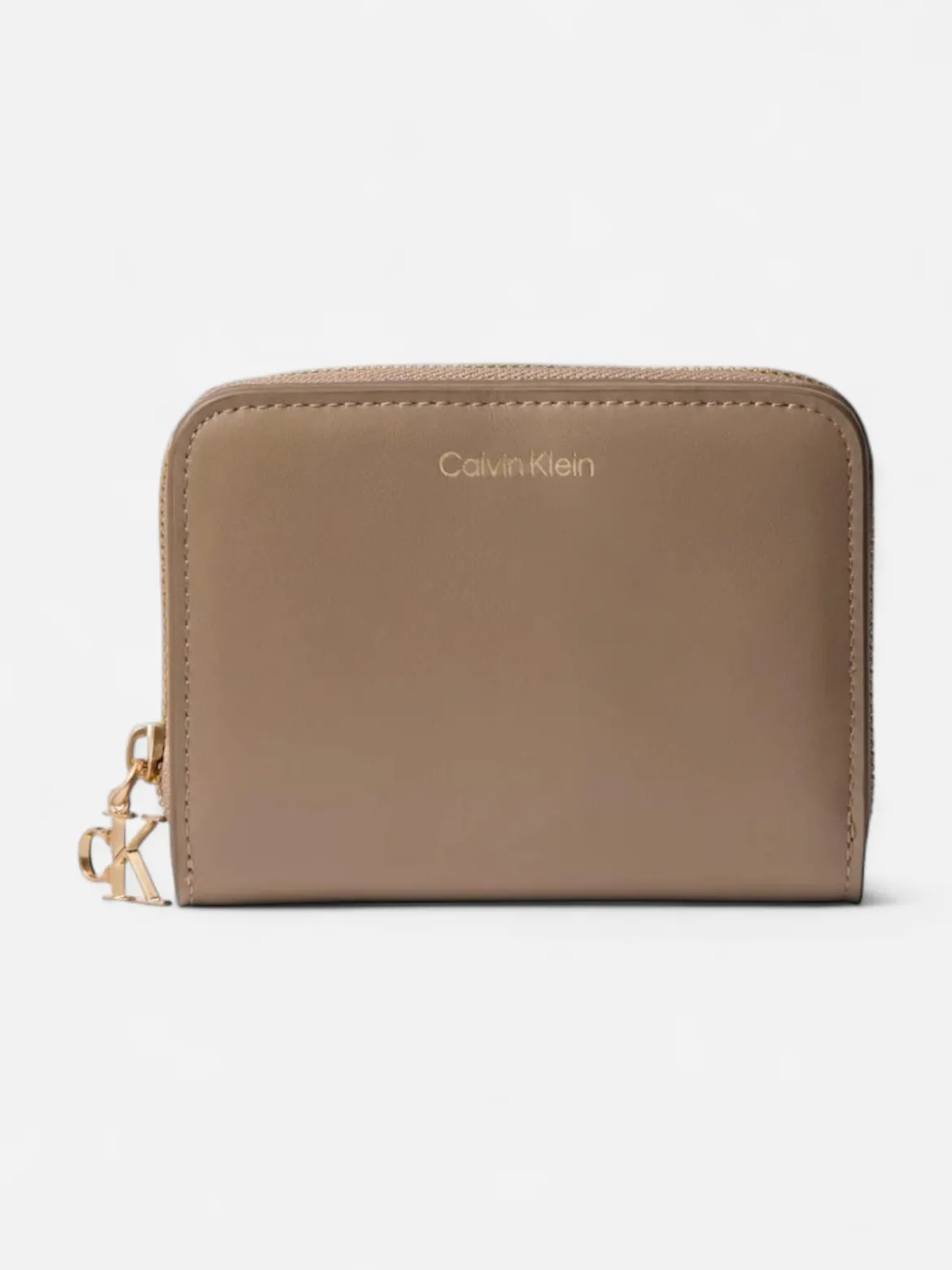 Calvin Klein naisten lompakko CK Medium Flap Zip Around, beige