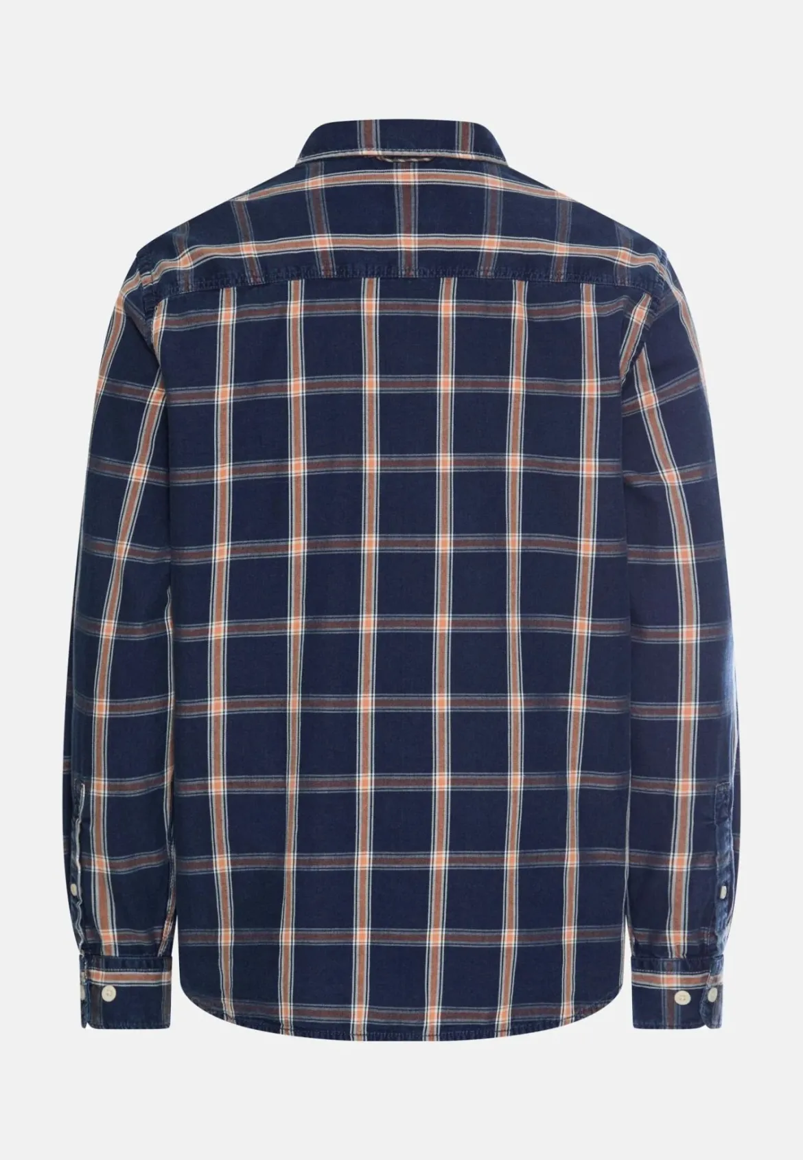 Camel Active miesten farkkupaita Denim Shirt, sininen ruutu