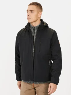 Camel Active miesten kevyt takki Softshell Jacket, musta