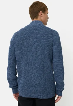 Camel Active miesten neuletakki Zip Knit Sweater, sininen