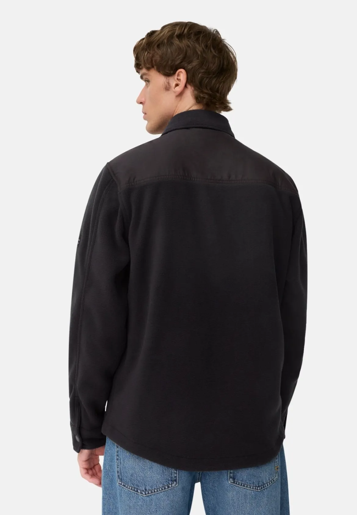 Camel Active miesten paita, CASUAL OVERSHIRT FLEECE Tummansininen