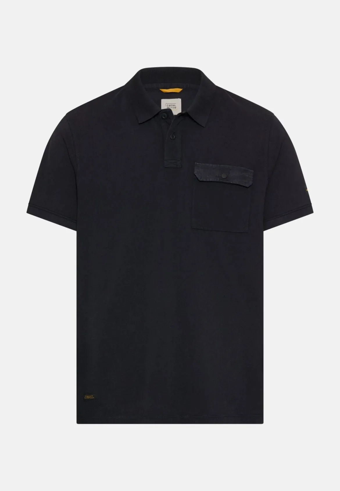 Camel Active miesten pikeepaita Washed Polo Shirt Los, hiilenmusta