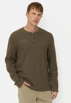 Camel Active miesten pitkähihainen paita Henley, khaki