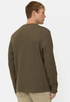 Camel Active miesten pitkähihainen paita Henley, khaki