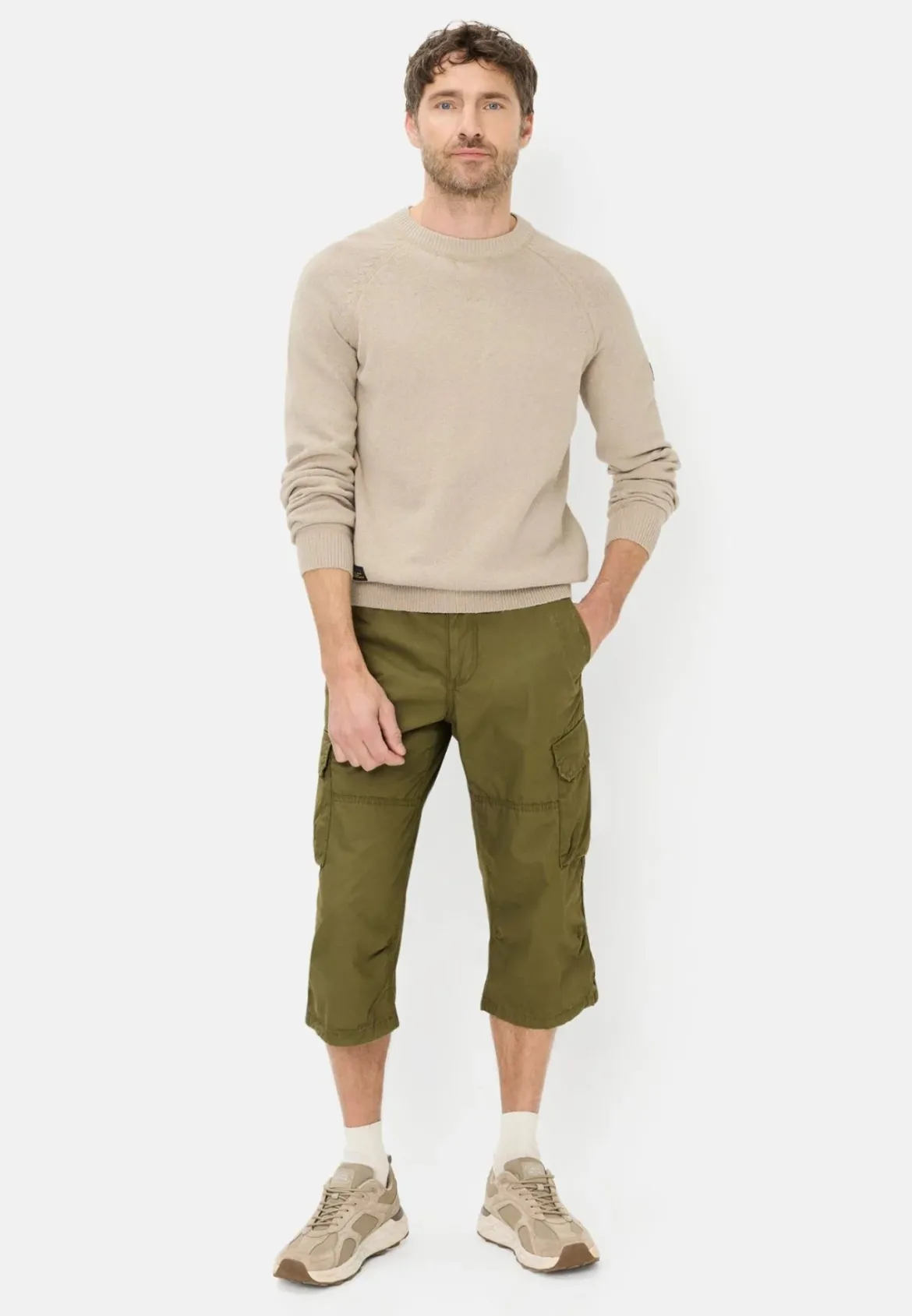 Camel Active miesten shortsit Capri Shorts LOS, khaki