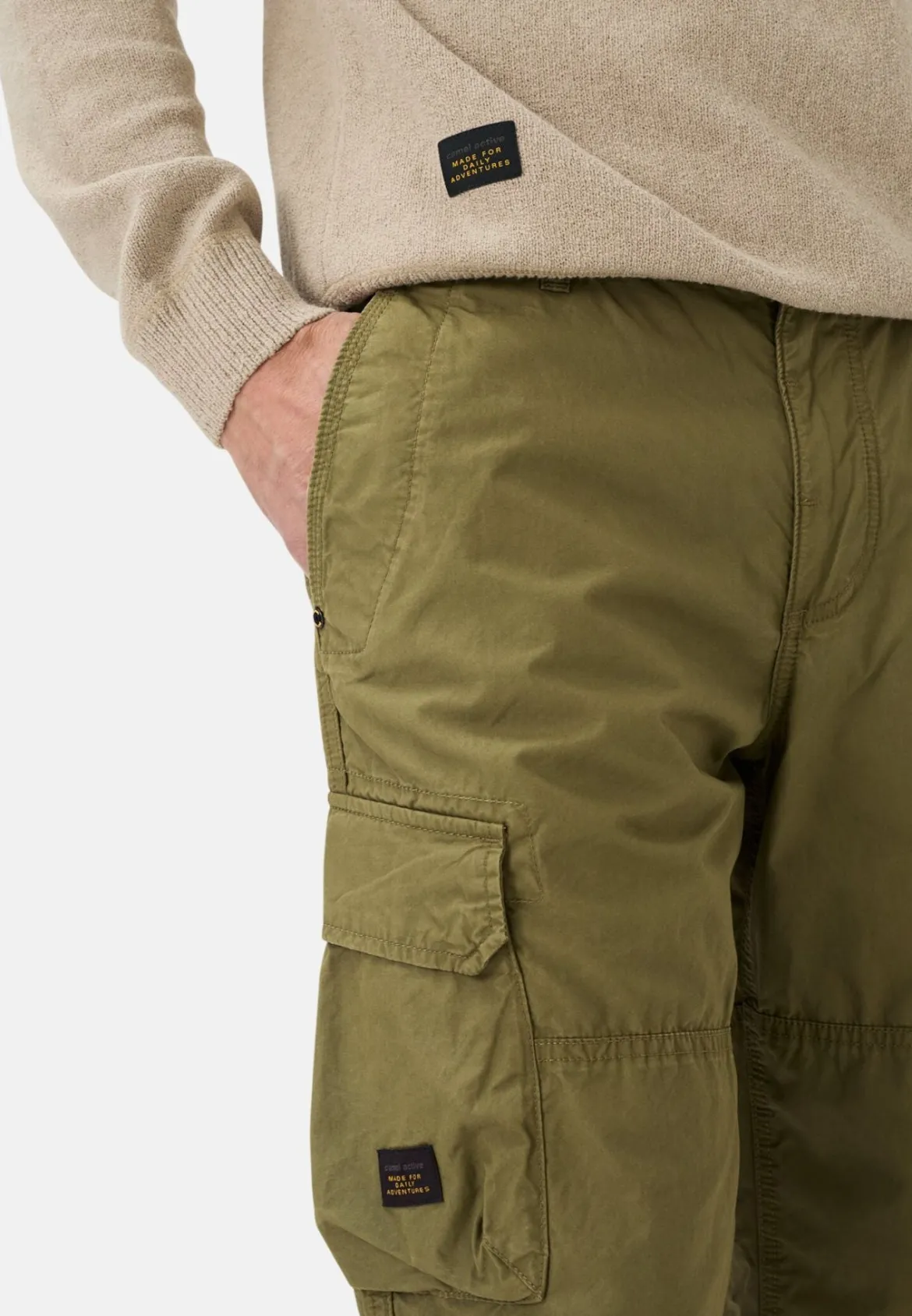 Camel Active miesten shortsit Capri Shorts LOS, khaki