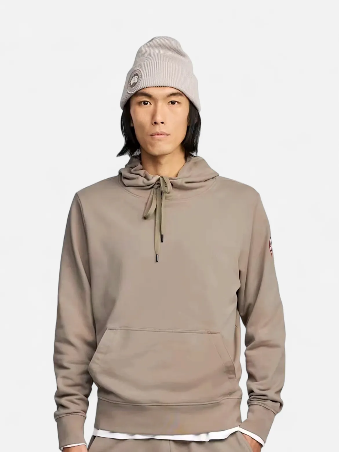 Canada Goose Miesten Huppari, HURON MEN'S HOODY Harmaanruskea