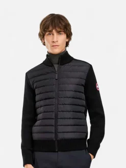 Canada Goose miesten hybriditakki Hybridge Knit Jacket - Classic Disc, musta