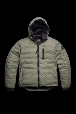 Canada Goose miesten kevytuntuvatakki LODGE HOODY - R - BLACK DISC, tummanvihreä