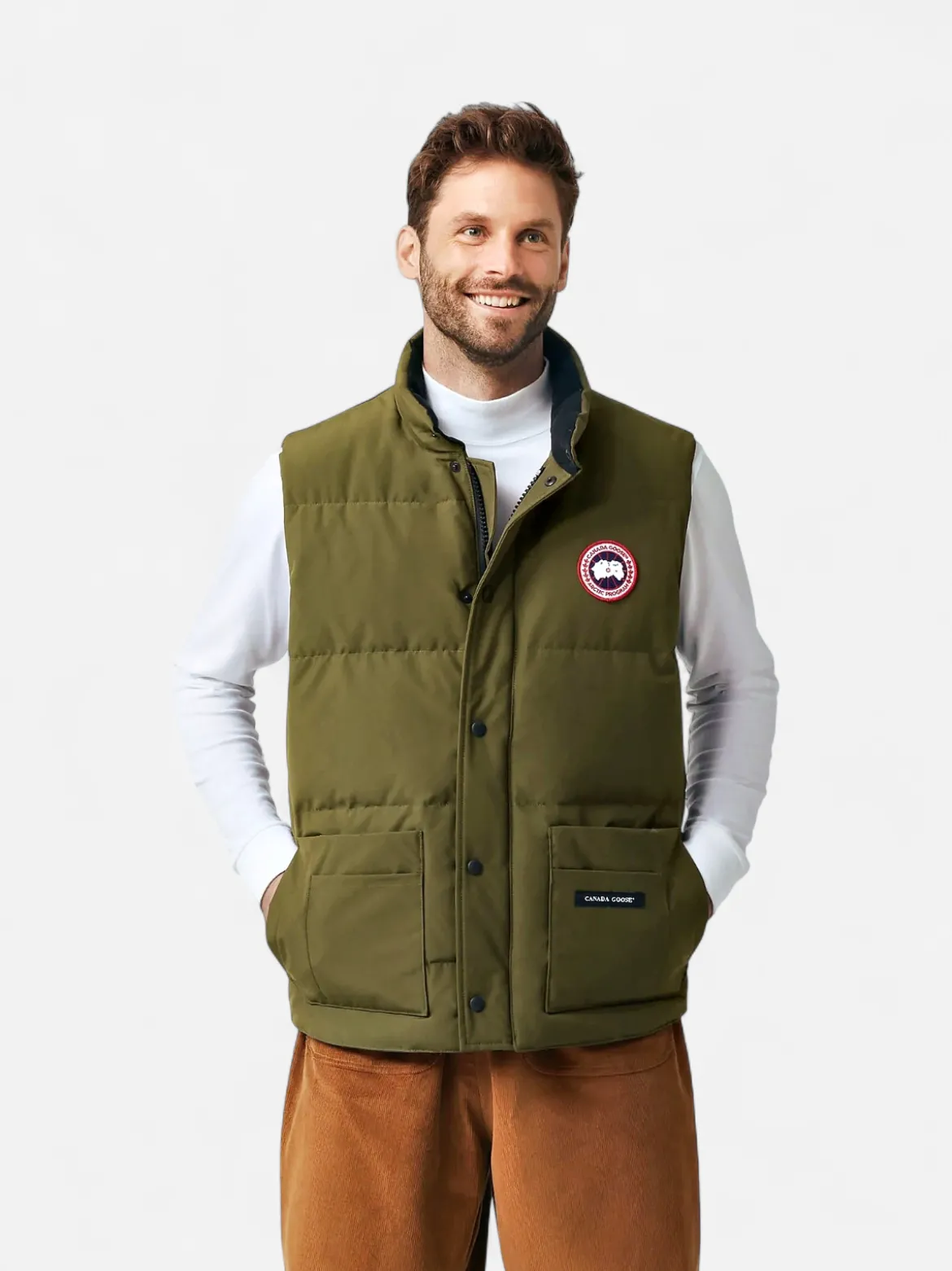 Canada Goose Miesten Liivi, Freestyle Crew Vest Tummanvihreä