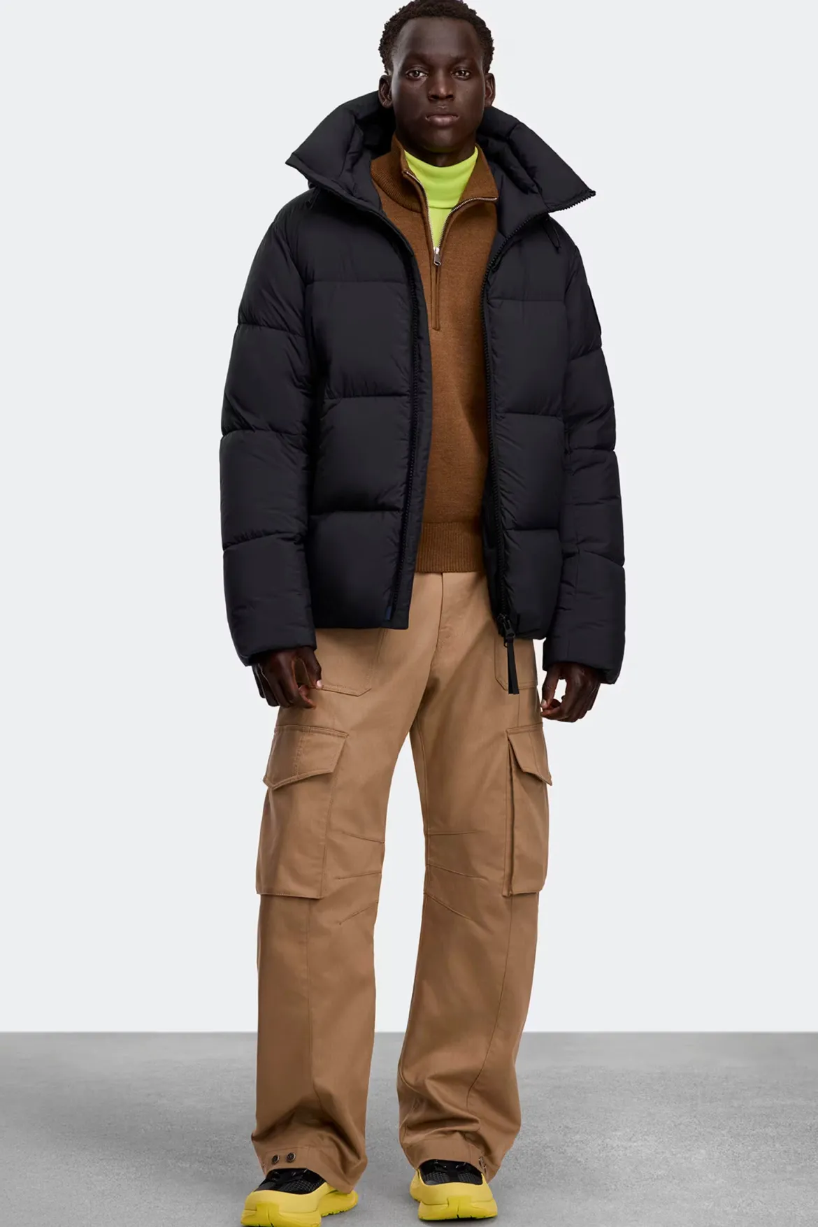 Canada Goose miesten takki CROFTON PUFFER MATTE - BD, musta
