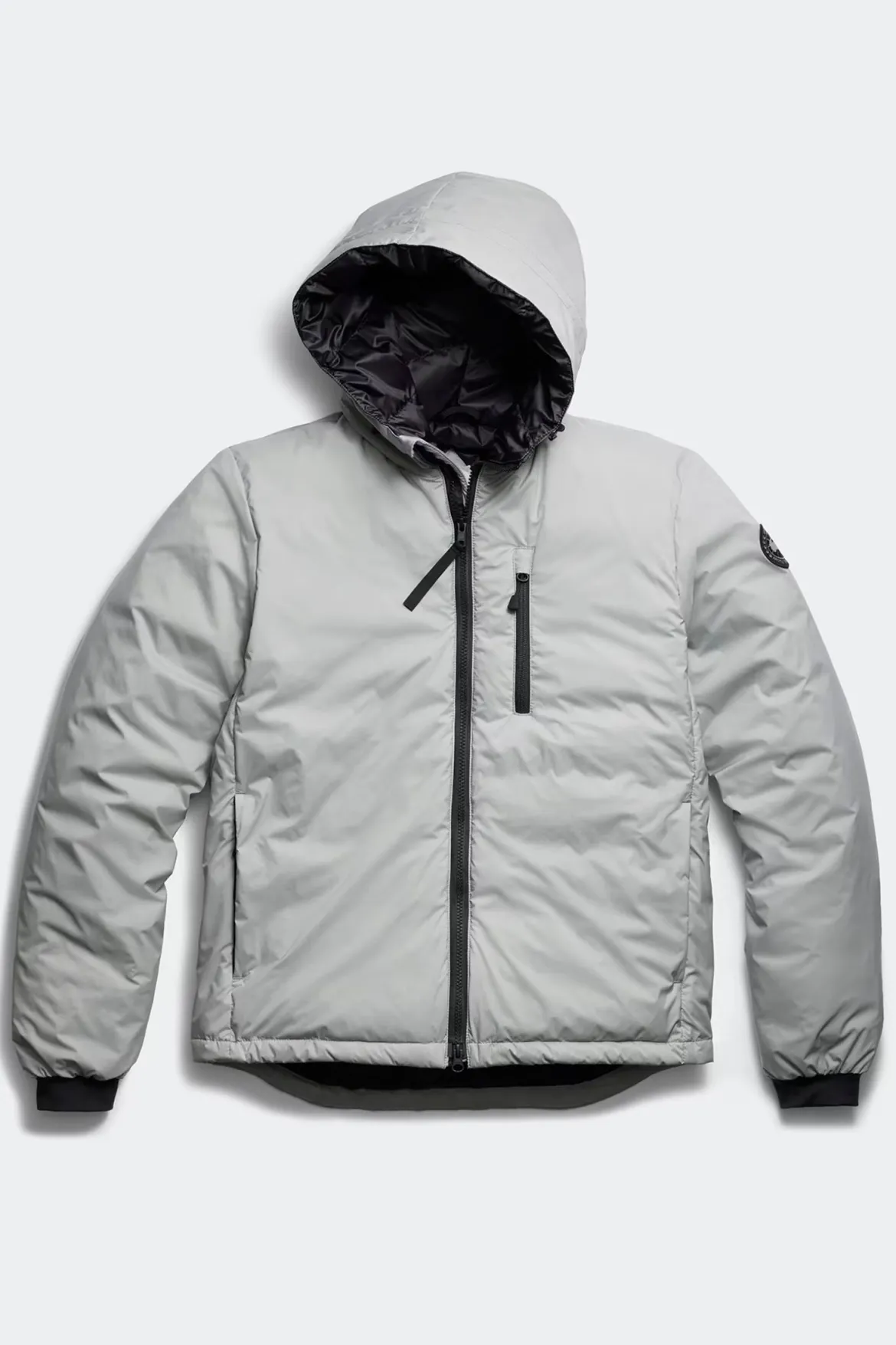 Canada Goose miesten takki Lodge Hoody - R - Black Disc, harmaa