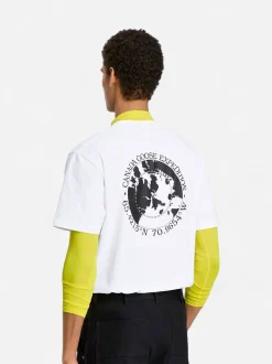 Canada Goose miesten t-pauta Novo T-shirt Withback Graphic, valkoinen