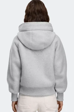 Canada Goose naisten fleecetakki CHILLIWALK FLEECE BOMBER, vaaleanharmaa
