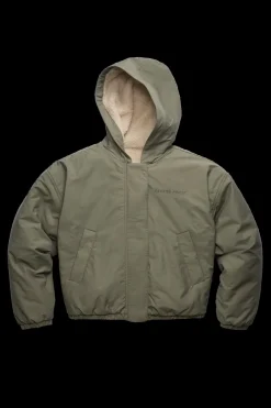 Canada Goose naisten fleecetakki ALBERNI REVERSIBLE FLEECE BOMBER, vihreä