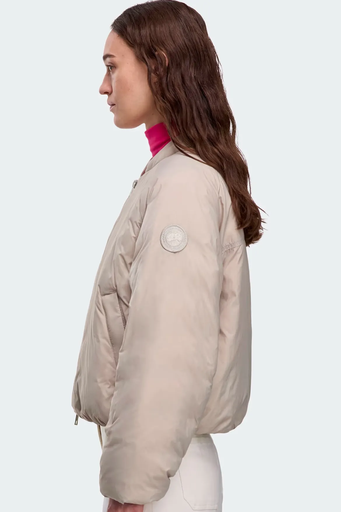 Canada Goose naisten takki Elba Bomber, vaalea beige