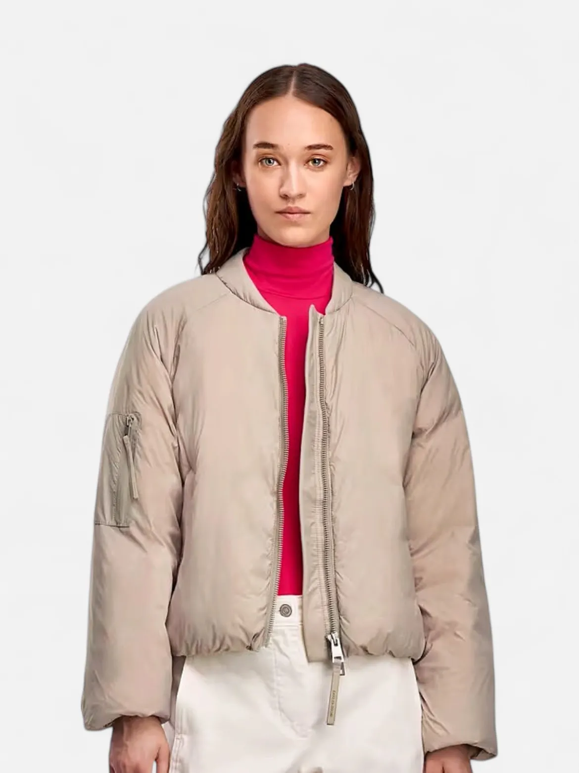Canada Goose naisten takki Elba Bomber, vaalea beige