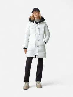 Canada Goose Naisten Untuvatakki, SHELBURNE PARKA-CR BLACK LABEL Valkoinen