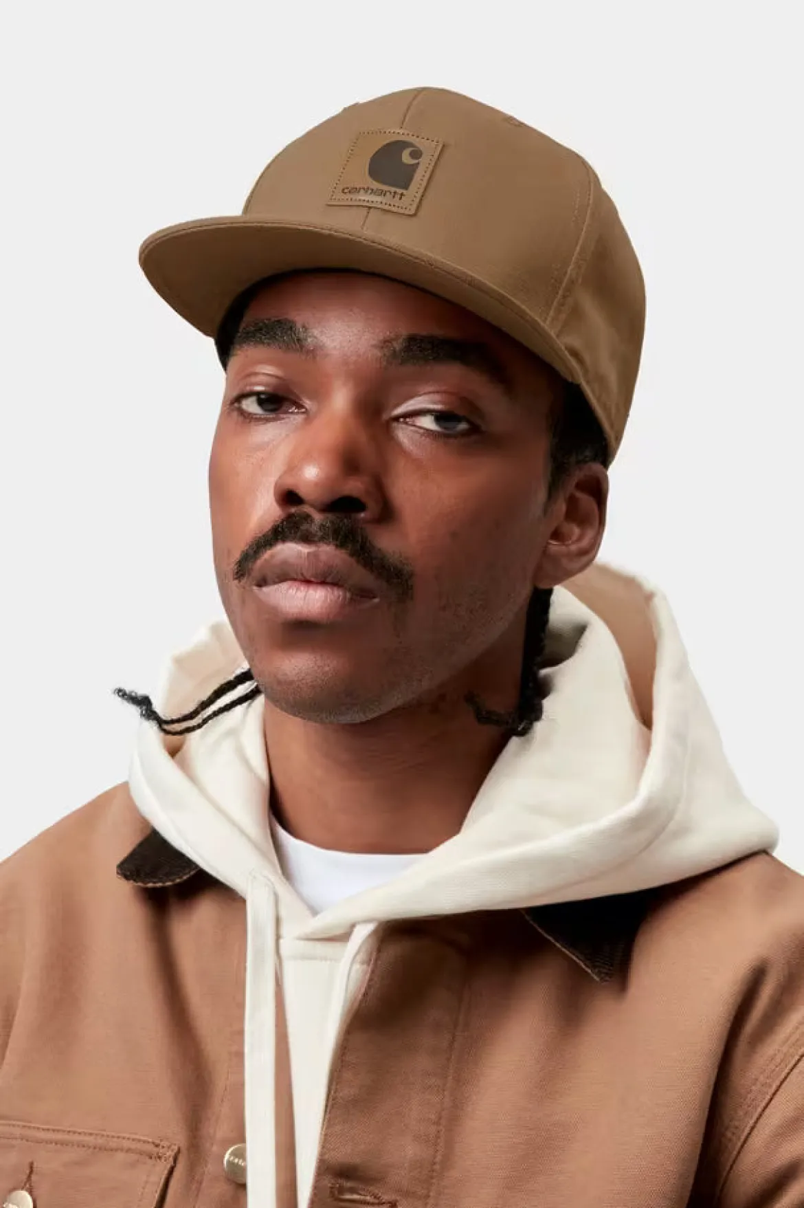 Carhartt lippis Logo Cap, konjakinruskea