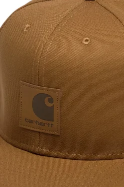 Carhartt lippis Logo Cap, konjakinruskea