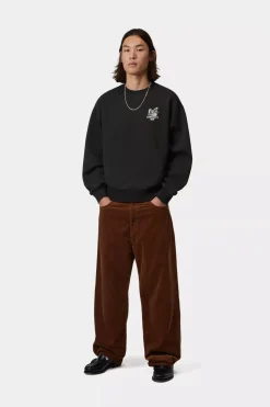 Carhartt miesten collegepaita Hourglass Sweatshirt, musta