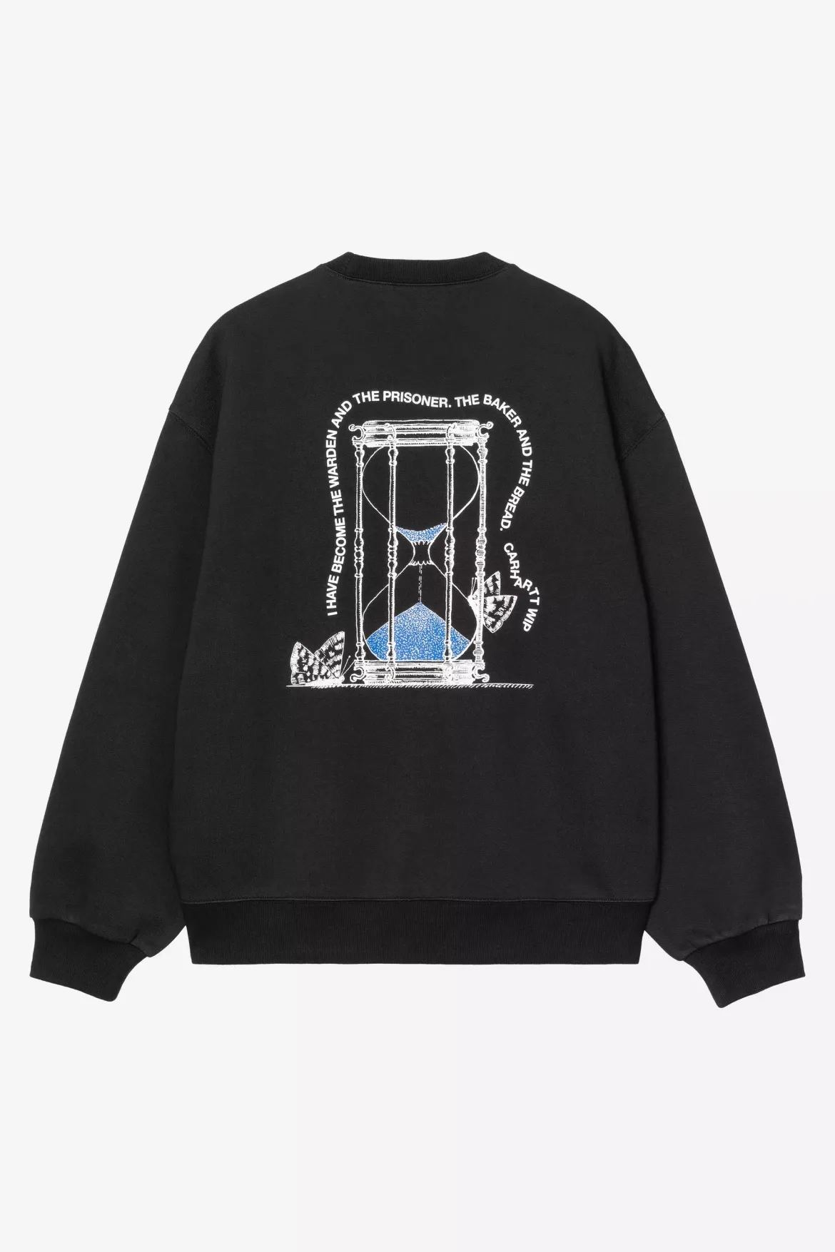 Carhartt miesten collegepaita Hourglass Sweatshirt, musta