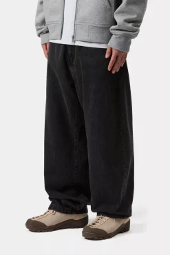 Carhartt miesten farkut Landon Jeans 'Robertson' Denim, hiilenmusta