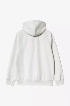 Carhartt miesten Huppari Hooded Chase Jacket, Vaaleanharmaa meleerattu