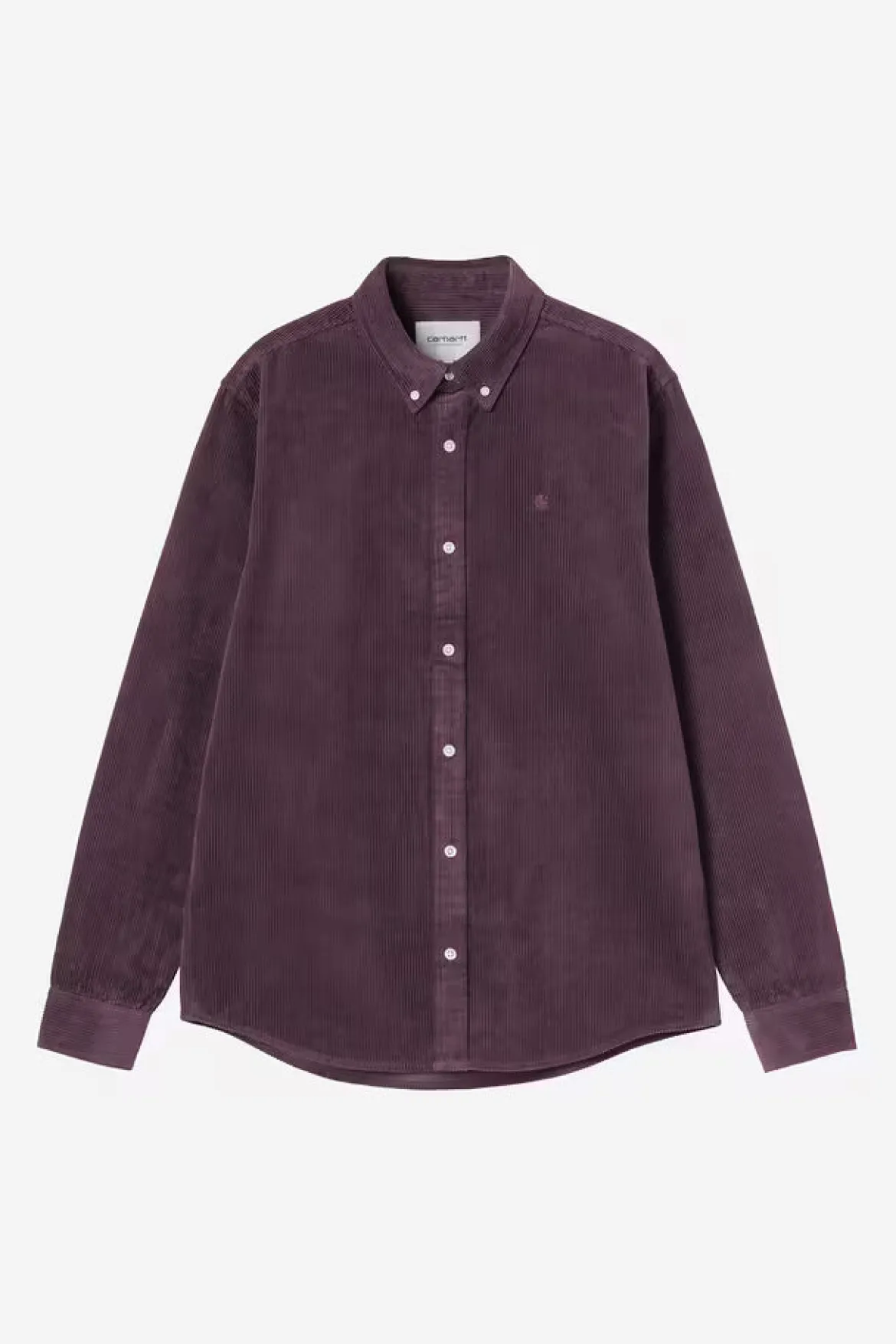 Carhartt miesten kauluspaita Madison Cord Shirt, violetti