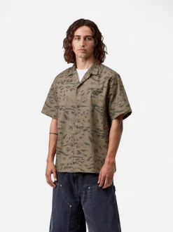 Carhartt miesten lyhythihainen kauluspaita Travon, vihreä kuosi