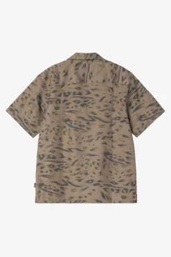 Carhartt miesten lyhythihainen kauluspaita Travon, vihreä kuosi