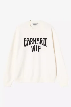 Carhartt miesten neulepusero Deck Sweater, luonnonvalkoinen
