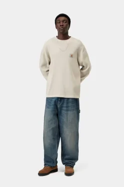 Carhartt miesten paita Vista Waffle T-Shirt, luonnonvalkoinen