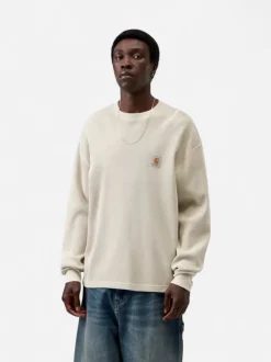 Carhartt miesten paita Vista Waffle T-Shirt, luonnonvalkoinen