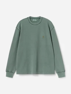 Carhartt miesten pitkähihainen paita Vista Waffle, vihreä