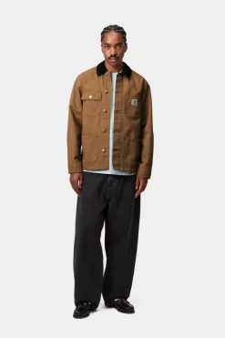 Carhartt miesten takki Michigan Coat (Summer) Dearborn Canvas, konjakinruskea