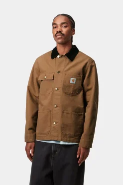 Carhartt miesten takki Michigan Coat (Summer) Dearborn Canvas, konjakinruskea