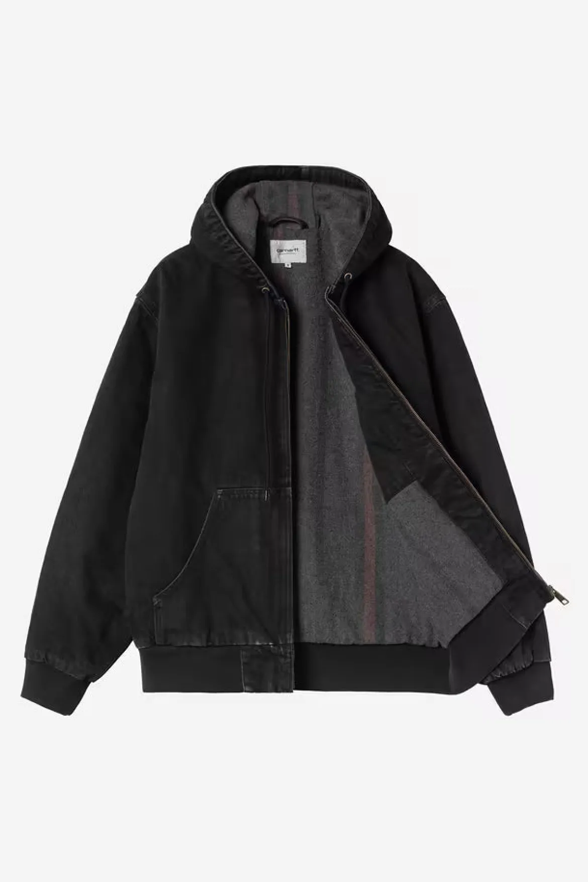 Carhartt miesten takki OG Active Jacket 'Smith' Denim WARMLINED, musta