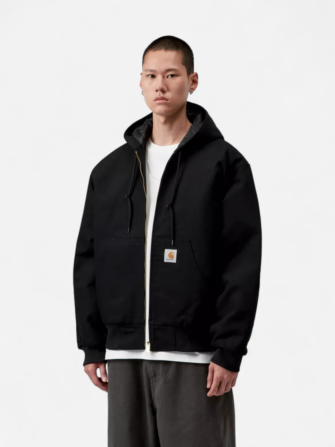 Carhartt miesten takki OG Active Jacket 'Dearborn' Canvas (Winter), musta