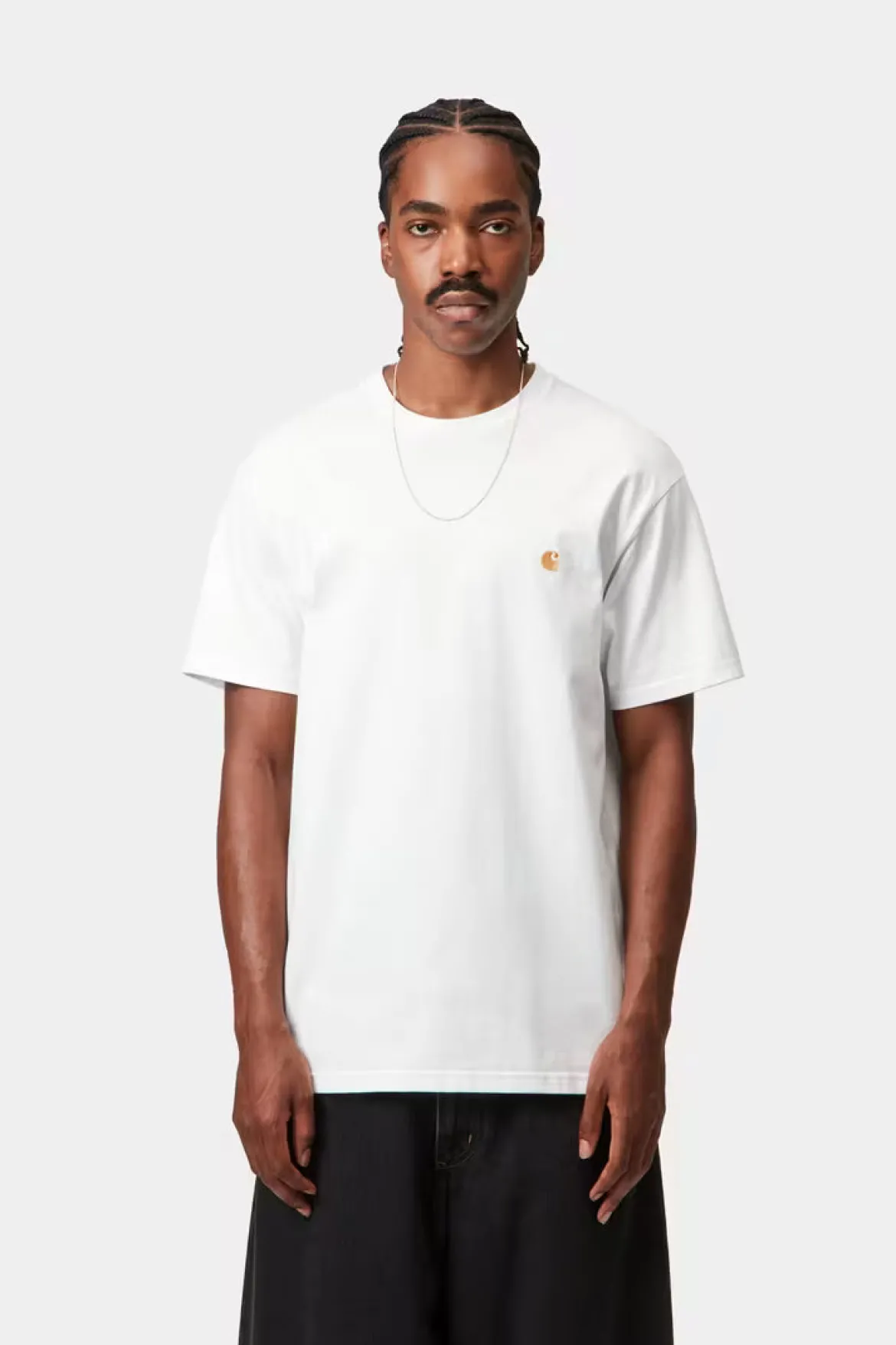 Carhartt miesten t-paita S/S Chase T-Shirt, valkoinen