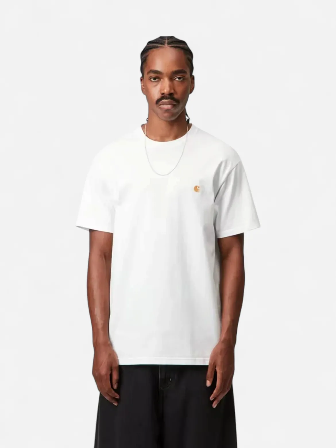 Carhartt miesten t-paita S/S Chase T-Shirt, valkoinen