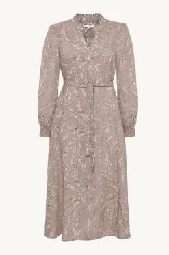 Claire naisten mekko Dagmara, kuosillinen beige